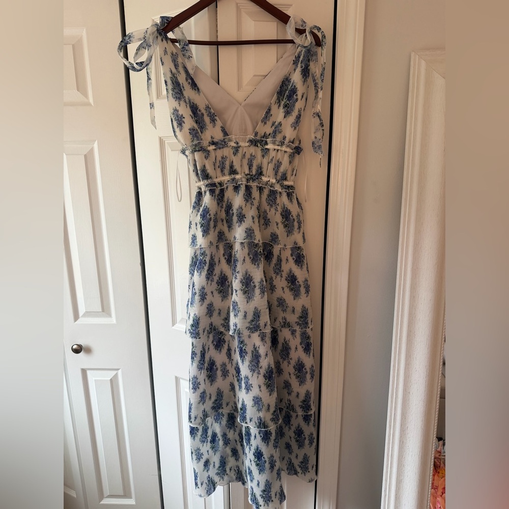 BELLEVUE SLEEVELESS TIERED MAXI DRESS